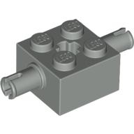 Lego náprava s držáky na kola 2x2, světle šedá (4166175)